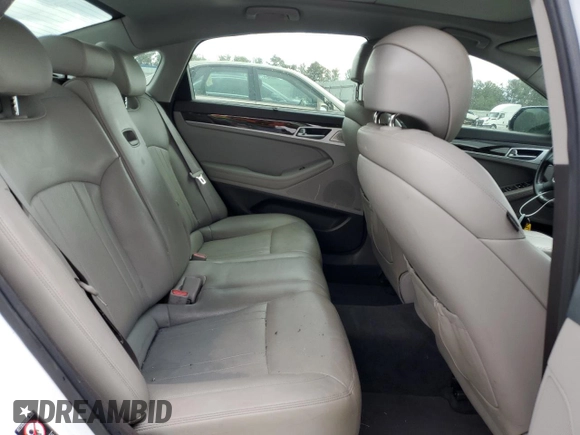 2018 Genesis G80 3.8L with VIN KMHGN4JE8JU239948, listed as a Copart auction lot 48525685 with 114,494 mi miles and Salvage Title. Bid and sale history available at carsss.com. Image 10.