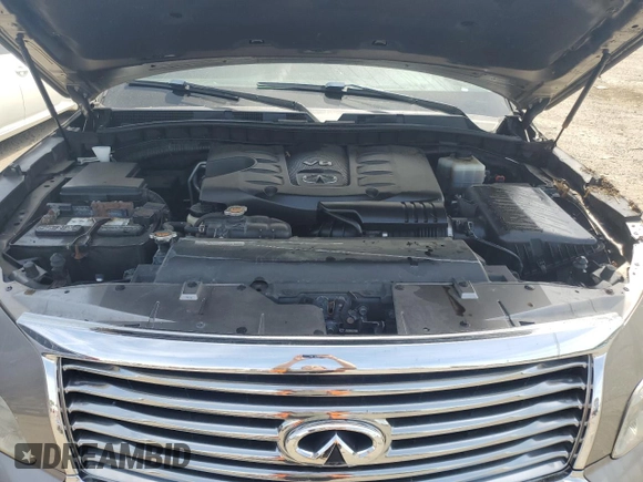 2014 Infiniti QX80 with VIN JN8AZ2NE1E9068423, listed as a Copart auction lot 58903345 with 160,857 mi miles and Clean title. Bid and sale history available at DreamBid. Image 12.
