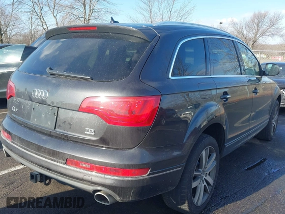 2014 Audi Q7 Premium Plus z VIN WA1LMAFE7ED012604, wystawiony jako IAAI lot #41526909 z przebiegiem 102 187 mil mil oraz . Historia ofert i sprzedaży dostępna na DreamBid. Obrazek 4.