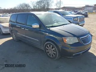 2011 Chrysler Town & Country Touring-L with VIN 2A4RR8DG9BR754407, listed as a IAAI auction lot 41708974 with 281,702 mi miles. Bid and sale history available at carsss.com. Image 1.