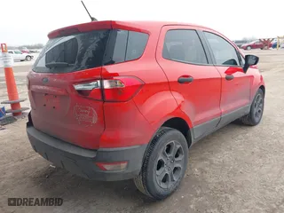 2021 Ford EcoSport S with VIN MAJ3S2FE7MC422847, listed as a IAAI auction lot 41586323 with 87,492 mi miles. Bid and sale history available at carsss.com. Image 4.