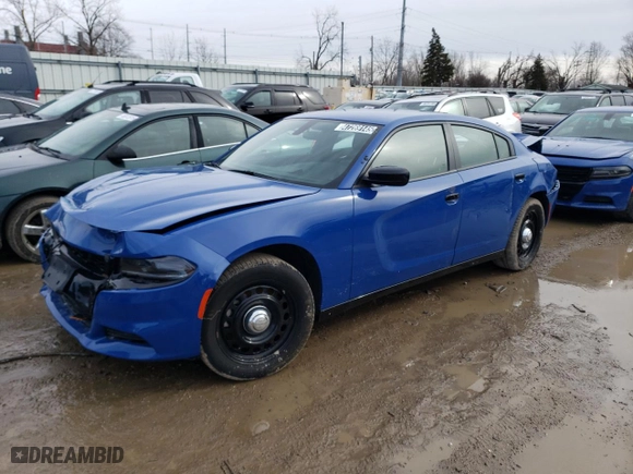 2022 Dodge Charger Police with VIN 2C3CDXKG9NH228588, listed as a Copart auction lot 47269145 with 0 mi miles and Salvage Title. Bid and sale history available at carsss.com. Image 1.