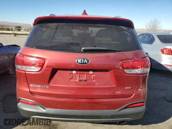 2018 Kia Sorento LX with VIN 5XYPG4A35JG406250, listed as a Copart auction lot 72577954 with 0 mi miles and Salvage Title. Bid and sale history available at carsss.com. Image 6.