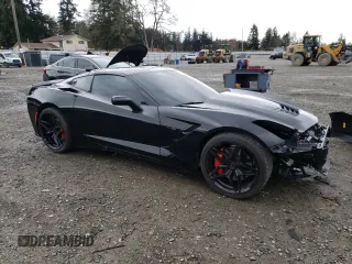 2018 Chevrolet Corvette Z51 1LT with VIN 1G1YG2D71J5106441, listed as a Copart auction lot 47322195 with 15,772 mi miles and Salvage Title. Bid and sale history available at carsss.com. Image 4.