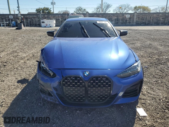 2021 BMW 4 Series M440i xDrive with VIN WBA13AR0XMCG16250, listed as a Copart auction lot 49556245 with 52,717 mi miles and Non Repairable. Bid and sale history available at DreamBid. Image 5.