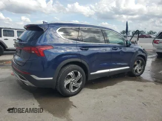 2022 Hyundai Santa Fe SEL with VIN 5NMS24AJ3NH377026, listed as a Copart auction lot 52202505 with 33,051 mi miles and Salvage Title. Bid and sale history available at DreamBid. Image 3.