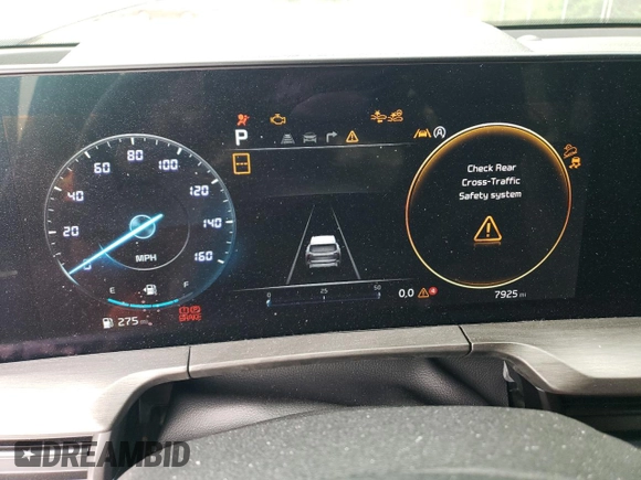 2025 Kia Telluride SX-Prestige X-Line with VIN 5XYP5DGC9SG593927, listed as a Copart auction lot 60435035 with 7,925 mi miles and Salvage title. Bid and sale history available at DreamBid. Image 9.