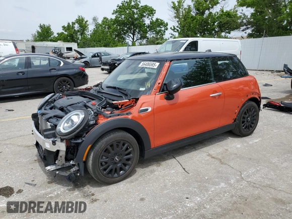 2021 MINI Hardtop Cooper with VIN WMWXR3C03M2N94446, listed as a Copart auction lot 56406585 with 25,240 mi miles and Salvage title. Bid and sale history available at DreamBid. Image 1.
