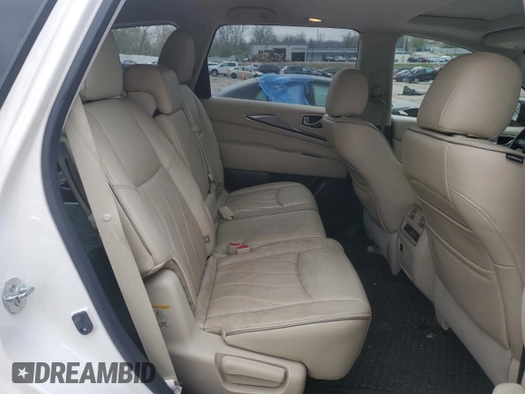 2017 Infiniti QX60 with VIN 5N1DL0MM4HC517751, listed as a Copart auction lot 52100765 with 75,843 mi miles and Salvage Title. Bid and sale history available at DreamBid. Image 11.