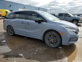 2023 Honda Odyssey Sport with VIN 5FNRL6H76PB052523, listed as a Copart auction lot 48102355 with Not Provided miles and Salvage Title. Bid and sale history available at carsss.com. Image 4.