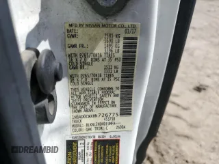 2017 Nissan Frontier SV z VIN 1N6AD0CWXHN726775, wystawiony jako Copart lot #54184725 z przebiegiem 210 999 mil mil oraz Szkoda całkowita • Salvage title. Historia ofert i sprzedaży dostępna na DreamBid. Obrazek 13.