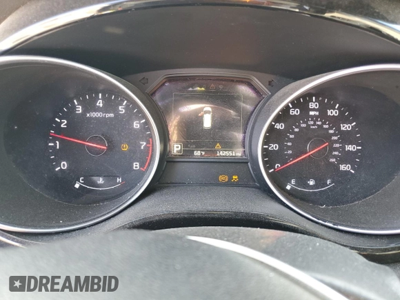2015 Kia Sedona EX with VIN KNDMC5C14F6050738, listed as a Copart auction lot 52596095 with 142,551 mi miles and Salvage Title. Bid and sale history available at carsss.com. Image 9.