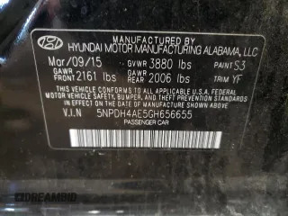 2016 Hyundai Elantra SE with VIN 5NPDH4AE5GH656655, listed as a Copart auction lot 76617374 with 98,959 mi miles and Salvage Title. Bid and sale history available at DreamBid. Image 12.