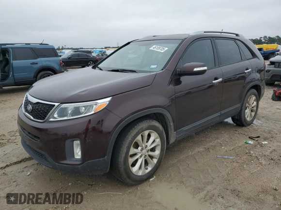 2014 Kia Sorento EX with VIN 5XYKU4A7XEG460347, listed as a Copart auction lot 46109705 with 156,546 mi miles and Clean Title. Bid and sale history available at carsss.com. Image 1.