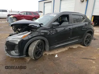 2024 Nissan Kicks SR with VIN 3N1CP5DV9RL470476, listed as a Copart auction lot 86737424 with 17,604 mi miles and Salvage Title. Bid and sale history available at carsss.com. Image 1.