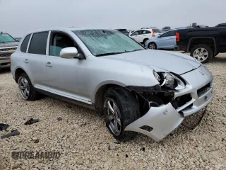2004 Porsche Cayenne S with VIN WP1AB29P84LA66793, listed as a Copart auction lot 43634485 with 0 mi miles and Salvage Title. Bid and sale history available at carsss.com. Image 4.