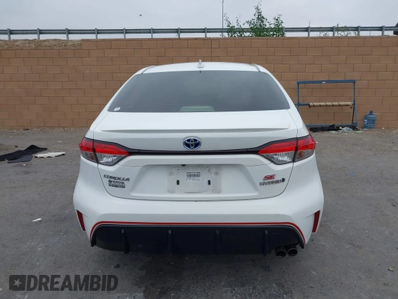 2023 Toyota Corolla Hybrid LE with VIN JTDBCMFE6P3017131, listed as a IAAI auction lot 41450794 with 39,544 mi miles. Bid and sale history available at carsss.com. Image 16.