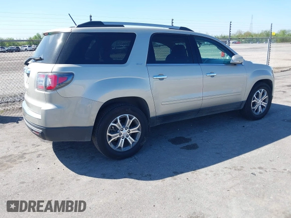 2014 GMC Acadia SLT z VIN 1GKKRRKD9EJ227860, wystawiony jako IAAI lot #41868843 z przebiegiem 67 395 mil mil oraz . Historia ofert i sprzedaży dostępna na DreamBid. Obrazek 4.
