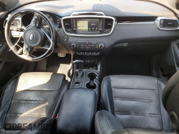 2016 Kia Sorento SXL with VIN 5XYPK4A10GG055107, listed as a Copart auction lot 69177304 with 138,300 mi miles and Salvage Title. Bid and sale history available at carsss.com. Image 8.
