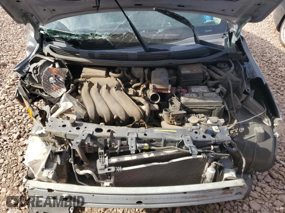 2019 Nissan Versa SV with VIN 3N1CN7AP5KL874372, listed as a Copart auction lot 57819925 with 43,937 mi miles and Salvage title. Bid and sale history available at DreamBid. Image 11.