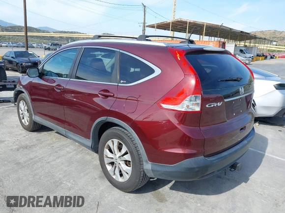 2012 Honda CR-V EX-L with VIN 5J6RM4H78CL047990, listed as a IAAI auction lot 42146207 with 121,043 mi miles. Bid and sale history available at carsss.com. Image 3.