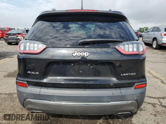2019 Jeep Cherokee Limited with VIN 1C4PJMDN7KD142611, listed as a Copart auction lot 62733195 with 87,616 mi miles and Salvage title. Bid and sale history available at DreamBid. Image 6.