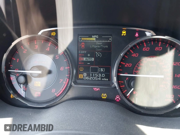 2017 Subaru WRX STI Limited with VIN JF1VA2Y66H9819390, listed as a IAAI auction lot 41827966 with 62,054 mi miles. Bid and sale history available at carsss.com. Image 7.