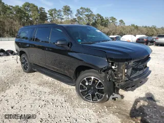 2021 Chevrolet Suburban RST with VIN 1GNSCEKD0MR338374, listed as a Copart auction lot 48738135 with 46,194 mi miles and Salvage Title. Bid and sale history available at carsss.com. Image 4.