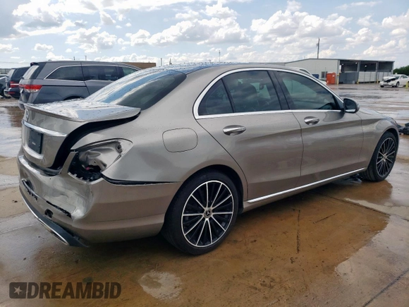 2020 Mercedes-Benz C 300 with VIN 55SWF8DB6LU327820, listed as a Copart auction lot 56464755 with 67,442 mi miles and Salvage title. Bid and sale history available at DreamBid. Image 3.