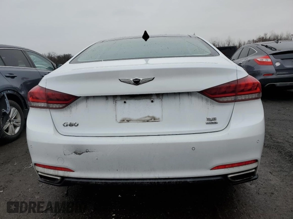 2017 Genesis G80 3.8L with VIN KMHGN4JE0HU184356, listed as a Copart auction lot 83612364 with 115,558 mi miles and Salvage Title. Bid and sale history available at DreamBid. Image 6.