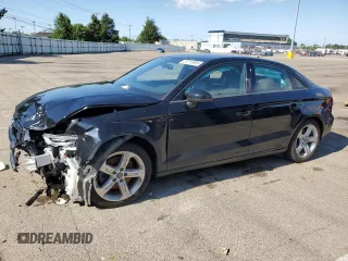 2017 Audi A3 Premium with VIN WAUAUGFF9H1048564, listed as a Copart auction lot 57215985 with Not provided miles and Salvage title. Bid and sale history available at DreamBid. Image 1.
