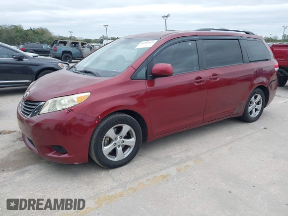 2011 Toyota Sienna LE AAS with VIN 5TDKK3DC8BS014320, listed as a IAAI auction lot 41587522 with 89,185 mi miles. Bid and sale history available at carsss.com. Image 2.