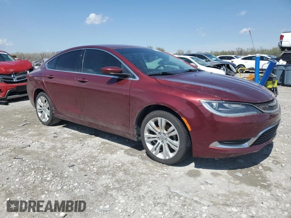 2015 Chrysler 200 Limited z VIN 1C3CCCAB2FN588313, wystawiony jako Copart lot #52631025 z przebiegiem 75 022 mil mil oraz Szkody całkowita. Historia ofert i sprzedaży dostępna na DreamBid. Obrazek 4.