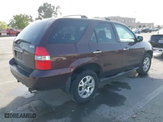 2001 Acura MDX Touring Pkg with VIN 2HNYD18851H541348, listed as a IAAI auction lot 42100858 with 320,332 mi miles. Bid and sale history available at carsss.com. Image 4.