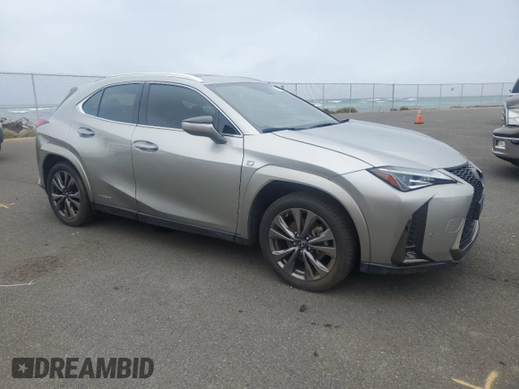 2022 Lexus UX 250h F Sport with VIN JTHR9JBH6N2054435, listed as a Copart auction lot 45687975 with 12,615 mi miles and Clean Title. Bid and sale history available at DreamBid. Image 4.