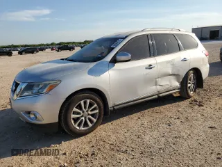 2015 Nissan Pathfinder SV z VIN 5N1AR2MN1FC685706, wystawiony jako Copart lot #56060515 z przebiegiem 220 503 mil mil oraz Szkoda całkowita • Salvage title. Historia ofert i sprzedaży dostępna na DreamBid. Obrazek 1.