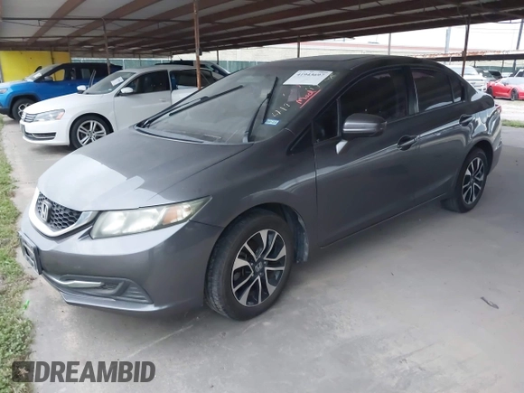 2015 Honda Civic EX with VIN 19XFB2F87FE060631, listed as a IAAI auction lot 41943697 with Not Provided miles and . Bid and sale history available at carsss.com. Image 2.