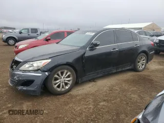 2012 Hyundai Genesis 3.8L with VIN KMHGC4DD9CU193042, listed as a Copart auction lot 49133485 with 142,661 mi miles and Salvage Title. Bid and sale history available at carsss.com. Image 1.