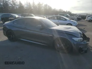 2016 BMW M4 with VIN WBS3R9C5XGK337197, listed as a Copart auction lot 87056764 with 110,398 mi miles and Salvage title. Bid and sale history available at DreamBid. Image 4.