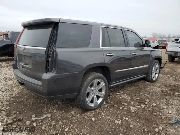 2016 Cadillac Escalade Platinum with VIN 1GYS4DKJ3GR354153, listed as a Copart auction lot 82494394 with 124,561 mi miles and Salvage Title. Bid and sale history available at carsss.com. Image 3.