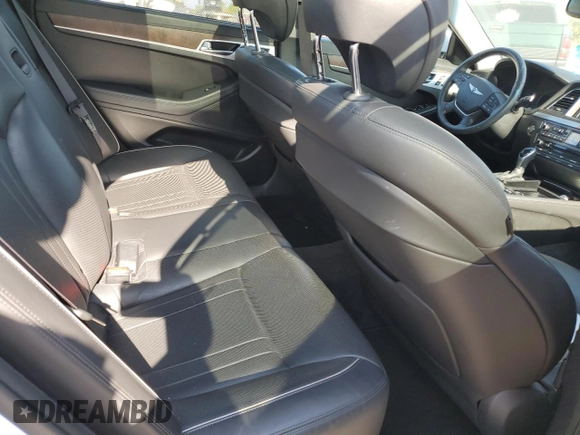 2017 Genesis G80 3.8L with VIN KMHGN4JE4HU193223, listed as a Copart auction lot 68315563 with 34,690 mi miles and Salvage Title. Bid and sale history available at carsss.com. Image 10.