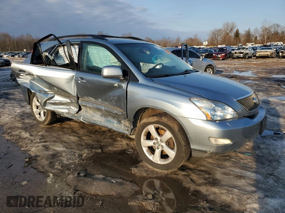 2007 Lexus RX 350 with VIN 2T2HK31U47C018559, listed as a Copart auction lot 48713435 with Not Provided miles and Salvage Title. Bid and sale history available at DreamBid. Image 4.