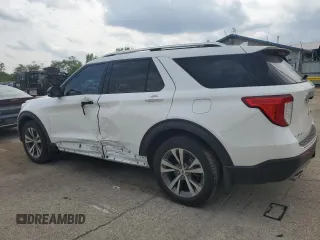 2020 Ford Explorer Platinum z VIN 1FM5K8HC4LGA06047, wystawiony jako Copart lot #58777285 z przebiegiem Nie podano mil oraz Szkoda całkowita • Salvage title. Historia ofert i sprzedaży dostępna na DreamBid. Obrazek 2.