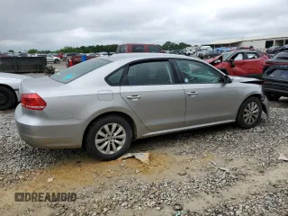 2012 Volkswagen Passat S with VIN 1VWAP7A3XCC017003, listed as a Copart auction lot 58579625 with 282,364 mi miles and Clean title. Bid and sale history available at DreamBid. Image 3.