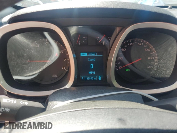 2013 Chevrolet Equinox LT with VIN 2GNALPEK6D6195606, listed as a Copart auction lot 53559255 with 193,975 mi miles and Salvage Title. Bid and sale history available at DreamBid. Image 9.