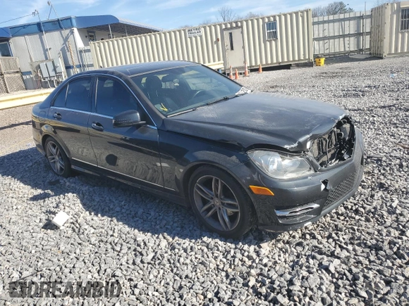 2012 Mercedes-Benz C 300 Sport with VIN WDDGF8BB0CR199261, listed as a Copart auction lot 46902915 with 105,329 mi miles and Salvage title. Bid and sale history available at DreamBid. Image 4.