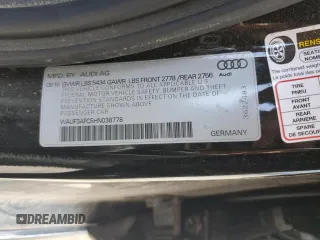 2017 Audi A6 Competition Prestige with VIN WAUF3AFC5HN038778, listed as a Copart auction lot 56790373 with 0 mi miles. Bid and sale history available at carsss.com. Image 12.