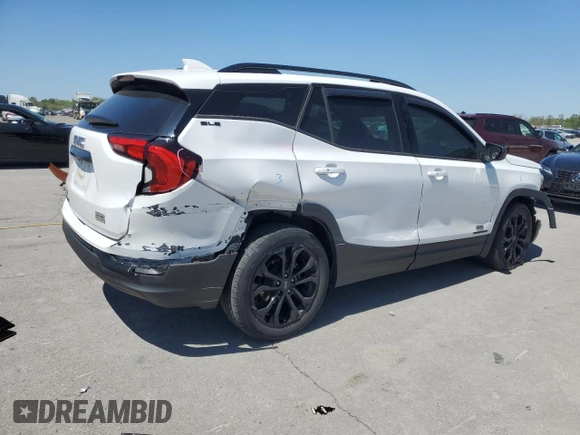 2020 GMC Terrain SLE z VIN 3GKALMEV5LL282543, wystawiony jako Copart lot #52692215 z przebiegiem 95 798 mil mil oraz Szkoda całkowita • Salvage title. Historia ofert i sprzedaży dostępna na DreamBid. Obrazek 3.