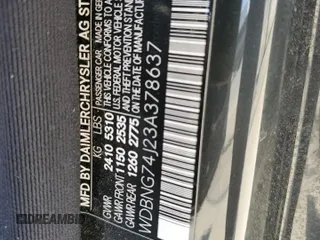 2003 Mercedes-Benz S 55 AMG with VIN WDBNG74J23A378637, listed as a Copart auction lot 52378705 with 128,745 mi miles and Salvage Title. Bid and sale history available at DreamBid. Image 13.
