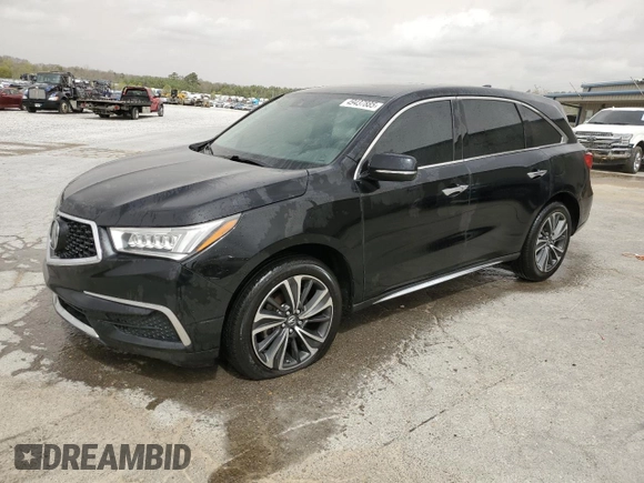 2020 Acura MDX w/Technology Pkg with VIN 5J8YD3H57LL004561, listed as a Copart auction lot 49437885 with 43,334 mi miles and Salvage Title. Bid and sale history available at carsss.com. Image 1.